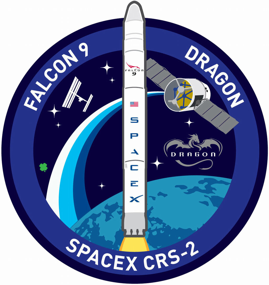 Logo der Mission CRS-2 CR SpaceX Logo
